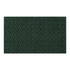 Deep green doormat with a repetitive dogwood leaf pattern from an stain-resistance surface