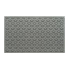 WaterHog 3x5 indoor/outdoor luxury doormat in a light grey interlocking elliptical pattern with an eco-friendly, durable surface.