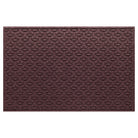 An Ellipse WaterHog 4x6 all-weather door mat with a deep wine red interlocking elliptical design.