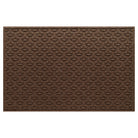 Authentic WaterHog 4x6 outdoor doormat in a dark earthy brown interlocking elliptical pattern.