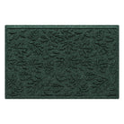 A genuine WaterHog 2x3 outdoor door mat with a deep green surface and fallen leaves pattern.