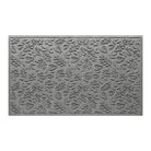 WaterHog 3x5, large indoor/outdoor doormat in a light grey surface and fallen leaves pattern.