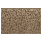 An OG WaterHog 4x6 indoor/outdoor doormat in a light tan fallen leaves design; an American-made mat.