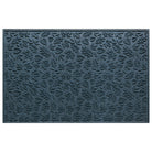 Quality WaterHog 4x6 indoor/outdoor door mat with a relaxed blue fallen leaves design; an American-made mat.