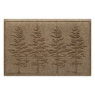 A medium, 2x3, WaterHog indoor/outdoor doormat in a light tan color with a fir tree design.