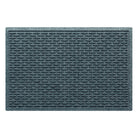 A 2x3 WateHog Hampton outdoor doormat in a blue/grey color with a raised repetitive small oval design.