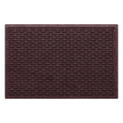 A 2x3 WateHog Hampton outdoor doormat in a maroon color with a raised repetitive small oval design.