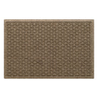 A 2x3 WateHog Hampton outdoor doormat in a tan color with a raised repetitive small oval design.