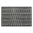 A 2x3 WateHog Hampton outdoor doormat in a grey color with a raised repetitive small oval design.