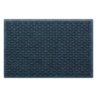 A 2x3 WateHog Hampton outdoor doormat in a navy color with a raised repetitive small oval design.