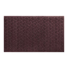 a 3x5 WaterHog outdoor all-weather door mat with a deep wine red chevron-like pattern, water-resistant surface, and durable rubber backing.