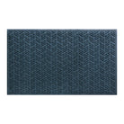 A high-quality WaterHog 3x5 outdoor door mat with a relaxed blue chevron-like pattern, fade-resistant, rugged surface.