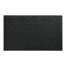 "A large 3x5 WaterHog Honeycomb all-weather doormat in dark grey, featuring a hexagonal pattern displayed on a white background