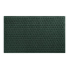 A large 3x5 WaterHog Honeycomb durable doormat in deep green, featuring a hexagonal pattern displayed on a white background.