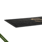 Height profile of WaterHog Squares Inlay Monogramed charcoal doormat
