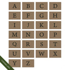 Examples of the capital serif A-Z WaterHog Inlay doormats