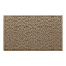 WaterHog Phoenix 3x5 indoor/outdoor doormat in tan, featuring a quad pedal floral design, displayed on a white background.