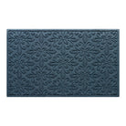 WaterHog Phoenix 3x5 indoor/outdoor doormat in navy blue, featuring a quad pedal floral design, displayed on a white background.