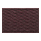 A WaterHog 2x3 outdoor all-weather door mat with a deep wine red diagonal design, water-resistant surface, and durable rubber backing.