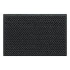 A WaterHog 2x3 indoor/outdoor Modern door mat with a deep grey diagonal design, fade-resistant surface, and durable rubber backing.