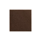 Overhead of a WaterHog 3x3 square shaped mat in a dark earthy brown on a stain-resistant PET surface.