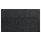 Overhead of a WaterHog traditional Squares, 4x6 premium door mat with a deep grey, eco-friendly surface.