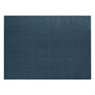 Overhead of a 6x8 WaterHog Squares indoor/outdoor mat with a relaxed blue, eco-friendly surface.