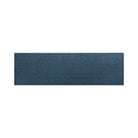 Overhead of a WaterHog Squares large runner mat in a classic navy blue uniform grid design; an American-made mat.